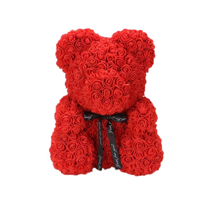 THE ROSE BEAR - Red / 40cm / 14in / No Gift Box - The Lovely Shop